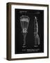 PP915-Vintage Black Lacrosse Stick 1936 Patent Poster-Cole Borders-Framed Giclee Print