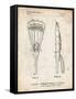 PP915-Vintage Parchment Lacrosse Stick 1936 Patent Poster-Cole Borders-Framed Stretched Canvas