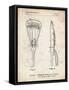 PP915-Vintage Parchment Lacrosse Stick 1936 Patent Poster-Cole Borders-Framed Stretched Canvas