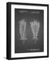 PP916-Black Grid Lacrosse Stick Patent Poster-Cole Borders-Framed Giclee Print