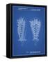 PP916-Blueprint Lacrosse Stick Patent Poster-Cole Borders-Framed Stretched Canvas