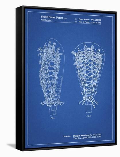 PP916-Blueprint Lacrosse Stick Patent Poster-Cole Borders-Framed Stretched Canvas