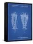 PP916-Blueprint Lacrosse Stick Patent Poster-Cole Borders-Framed Stretched Canvas