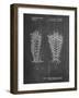 PP916-Chalkboard Lacrosse Stick Patent Poster-Cole Borders-Framed Giclee Print