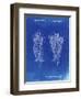 PP916-Faded Blueprint Lacrosse Stick Patent Poster-Cole Borders-Framed Giclee Print