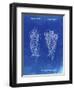 PP916-Faded Blueprint Lacrosse Stick Patent Poster-Cole Borders-Framed Giclee Print