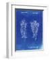 PP916-Faded Blueprint Lacrosse Stick Patent Poster-Cole Borders-Framed Giclee Print