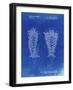 PP916-Faded Blueprint Lacrosse Stick Patent Poster-Cole Borders-Framed Giclee Print