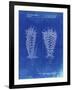 PP916-Faded Blueprint Lacrosse Stick Patent Poster-Cole Borders-Framed Giclee Print