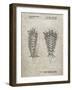 PP916-Sandstone Lacrosse Stick Patent Poster-Cole Borders-Framed Giclee Print