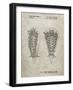 PP916-Sandstone Lacrosse Stick Patent Poster-Cole Borders-Framed Giclee Print