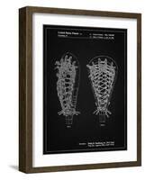 PP916-Vintage Black Lacrosse Stick Patent Poster-Cole Borders-Framed Giclee Print