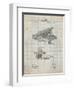 PP918-Antique Grid Parchment Last Sholes Typewriter Patent Poster-Cole Borders-Framed Giclee Print