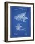 PP918-Blueprint Last Sholes Typewriter Patent Poster-Cole Borders-Framed Giclee Print