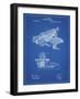 PP918-Blueprint Last Sholes Typewriter Patent Poster-Cole Borders-Framed Giclee Print