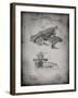 PP918-Faded Grey Last Sholes Typewriter Patent Poster-Cole Borders-Framed Giclee Print