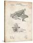 PP918-Vintage Parchment Last Sholes Typewriter Patent Poster-Cole Borders-Stretched Canvas