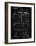 PP92-Vintage Black Table Tennis Patent Poster-Cole Borders-Framed Giclee Print