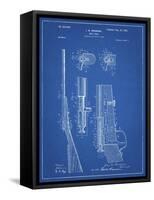 PP93-Blueprint Browning Bolt Action Gun Patent Poster-Cole Borders-Framed Stretched Canvas