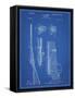 PP93-Blueprint Browning Bolt Action Gun Patent Poster-Cole Borders-Framed Stretched Canvas