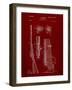 PP93-Burgundy Browning Bolt Action Gun Patent Poster-Cole Borders-Framed Giclee Print