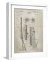 PP93-Sandstone Browning Bolt Action Gun Patent Poster-Cole Borders-Framed Giclee Print