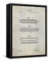 PP94-Antique Grid Parchment Hohner Harmonica Patent Poster-Cole Borders-Framed Stretched Canvas