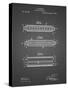 PP94-Black Grid Hohner Harmonica Patent Poster-Cole Borders-Stretched Canvas