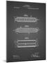 PP94-Black Grid Hohner Harmonica Patent Poster-Cole Borders-Mounted Giclee Print