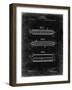 PP94-Black Grunge Hohner Harmonica Patent Poster-Cole Borders-Framed Giclee Print