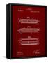 PP94-Burgundy Hohner Harmonica Patent Poster-Cole Borders-Framed Stretched Canvas