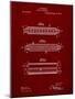 PP94-Burgundy Hohner Harmonica Patent Poster-Cole Borders-Mounted Giclee Print