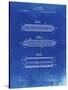 PP94-Faded Blueprint Hohner Harmonica Patent Poster-Cole Borders-Stretched Canvas