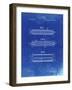 PP94-Faded Blueprint Hohner Harmonica Patent Poster-Cole Borders-Framed Giclee Print