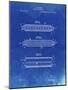 PP94-Faded Blueprint Hohner Harmonica Patent Poster-Cole Borders-Mounted Giclee Print