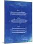 PP94-Faded Blueprint Hohner Harmonica Patent Poster-Cole Borders-Mounted Giclee Print