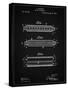PP94-Vintage Black Hohner Harmonica Patent Poster-Cole Borders-Stretched Canvas