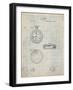 PP940-Antique Grid Parchment Lemania Swiss Stopwatch Patent Poster-Cole Borders-Framed Giclee Print