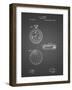 PP940-Black Grid Lemania Swiss Stopwatch Patent Poster-Cole Borders-Framed Giclee Print