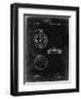 PP940-Black Grunge Lemania Swiss Stopwatch Patent Poster-Cole Borders-Framed Premium Giclee Print