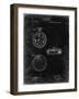 PP940-Black Grunge Lemania Swiss Stopwatch Patent Poster-Cole Borders-Framed Giclee Print