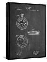PP940-Chalkboard Lemania Swiss Stopwatch Patent Poster-Cole Borders-Framed Stretched Canvas