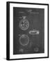 PP940-Chalkboard Lemania Swiss Stopwatch Patent Poster-Cole Borders-Framed Giclee Print
