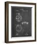 PP940-Chalkboard Lemania Swiss Stopwatch Patent Poster-Cole Borders-Framed Giclee Print