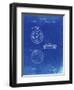 PP940-Faded Blueprint Lemania Swiss Stopwatch Patent Poster-Cole Borders-Framed Giclee Print