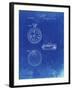 PP940-Faded Blueprint Lemania Swiss Stopwatch Patent Poster-Cole Borders-Framed Giclee Print