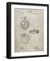 PP940-Sandstone Lemania Swiss Stopwatch Patent Poster-Cole Borders-Framed Giclee Print