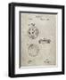 PP940-Sandstone Lemania Swiss Stopwatch Patent Poster-Cole Borders-Framed Giclee Print