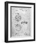 PP940-Slate Lemania Swiss Stopwatch Patent Poster-Cole Borders-Framed Giclee Print
