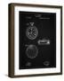 PP940-Vintage Black Lemania Swiss Stopwatch Patent Poster-Cole Borders-Framed Giclee Print